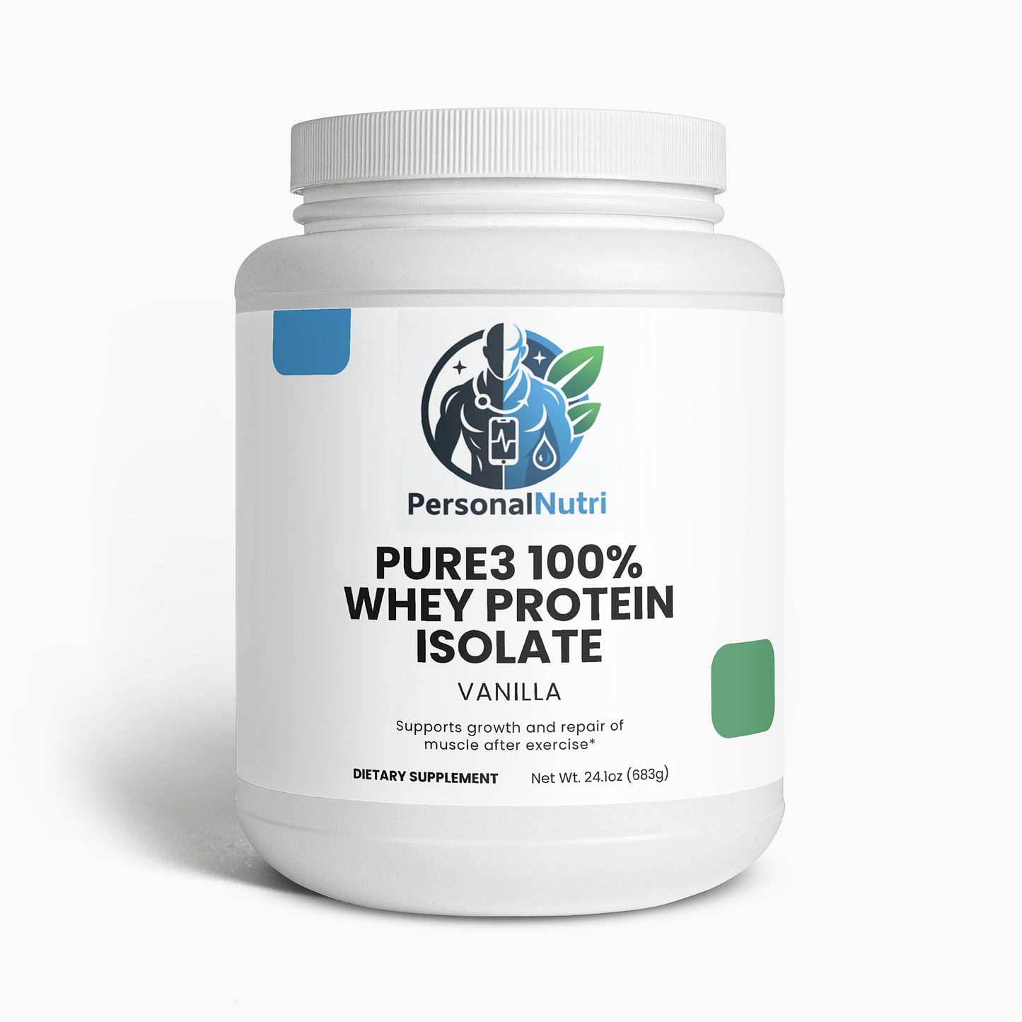 Pure3 100% Whey Protein Isolate (Vanilla)