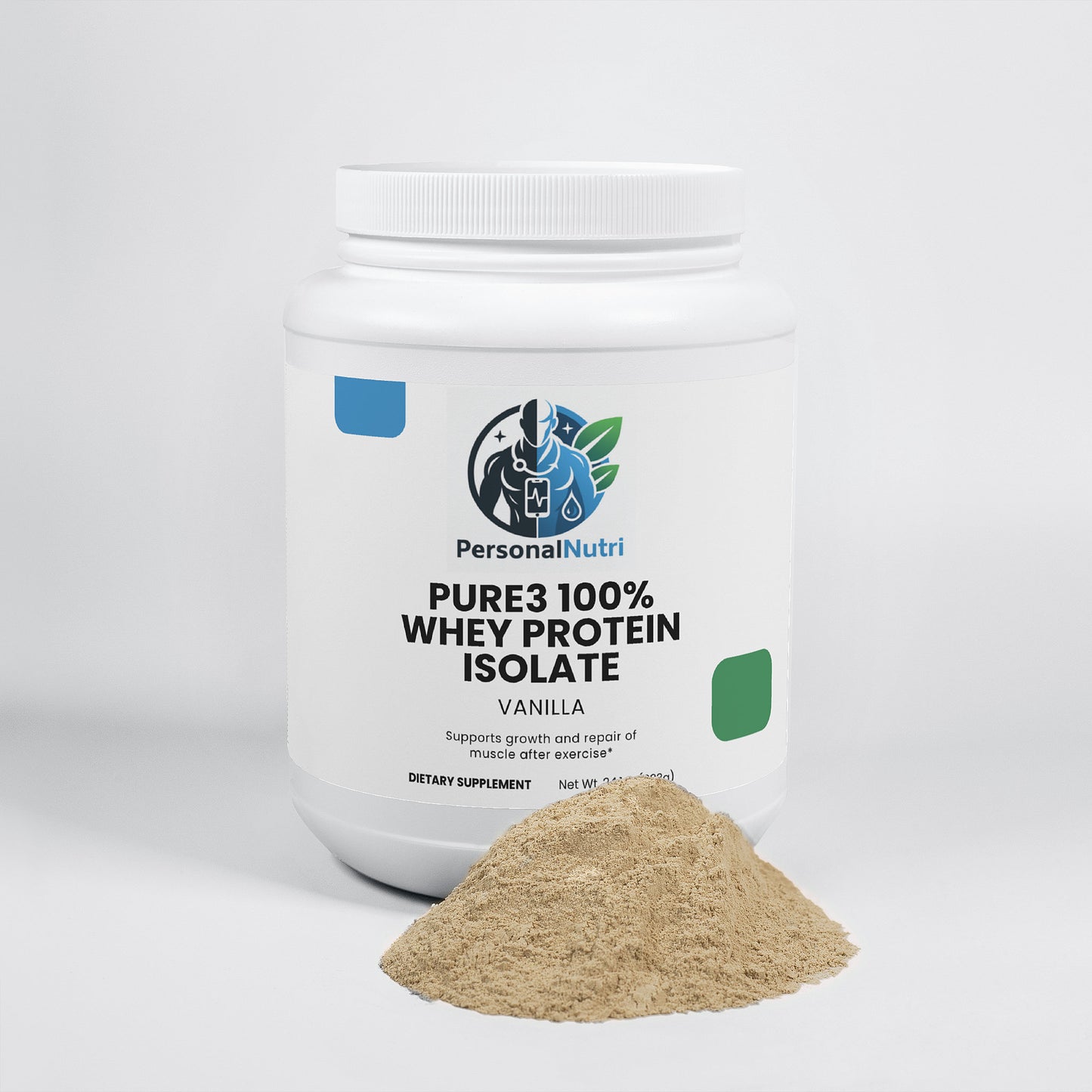 Pure3 100% Whey Protein Isolate (Vanilla)